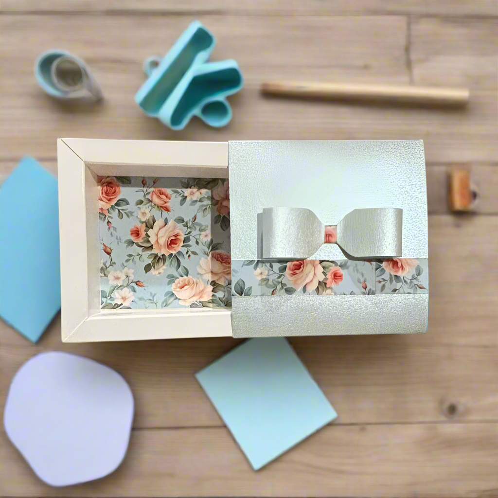 Floral Powder Blue Box