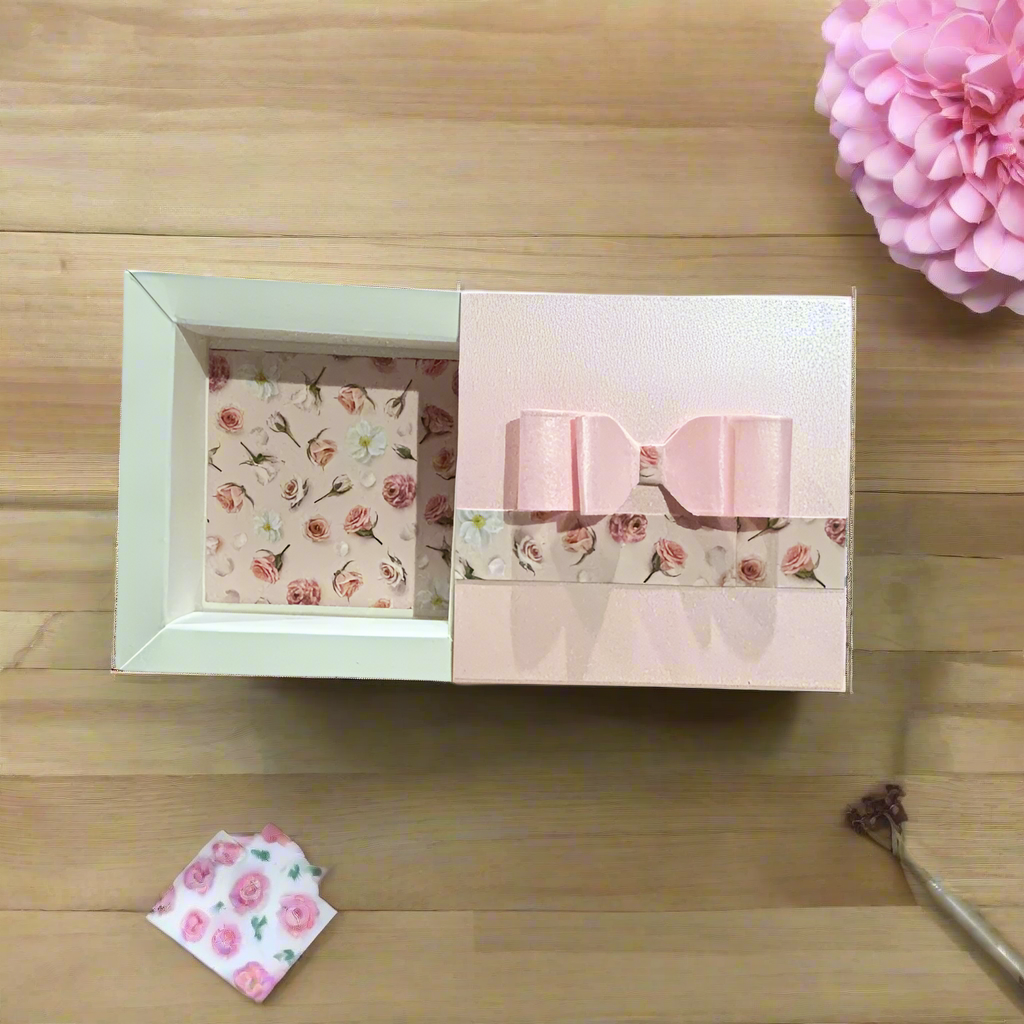 Light Pink Box with Roses