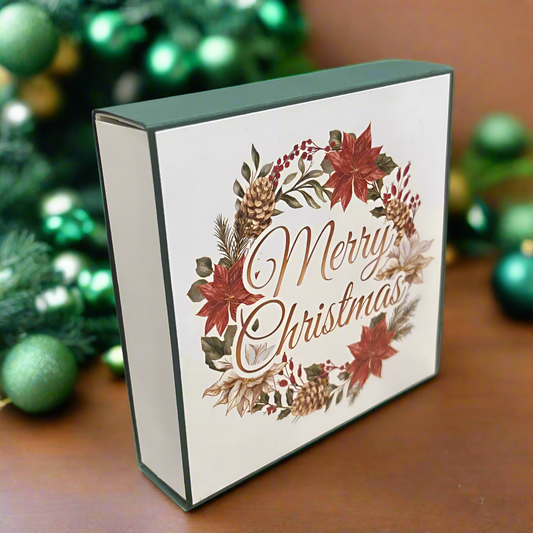 Green Merry Christmas Box