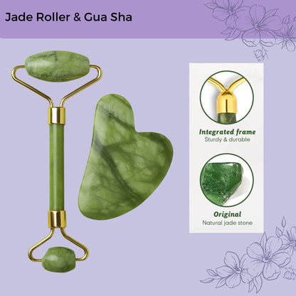 Probelle Jade Roller & Gua Sha Set