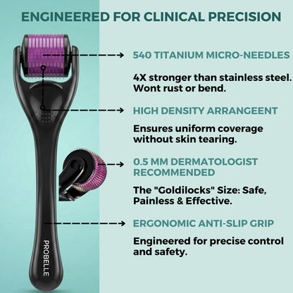Probelle Derma Roller for Skin 0.5mm