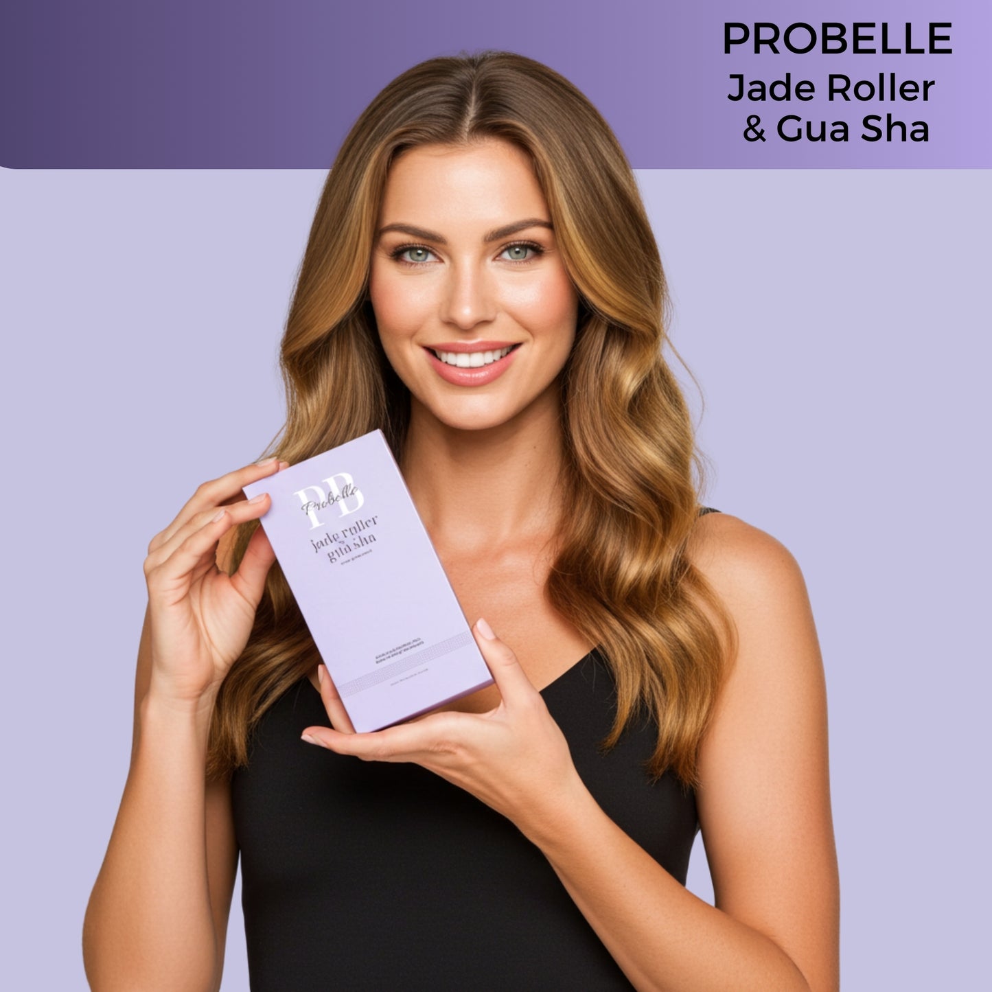 Probelle Jade Roller & Gua Sha Set