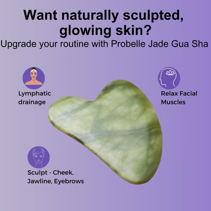 Probelle Jade Roller & Gua Sha Set