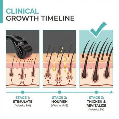 Probelle 0.5mm Derma Roller for Hair Regrowth
