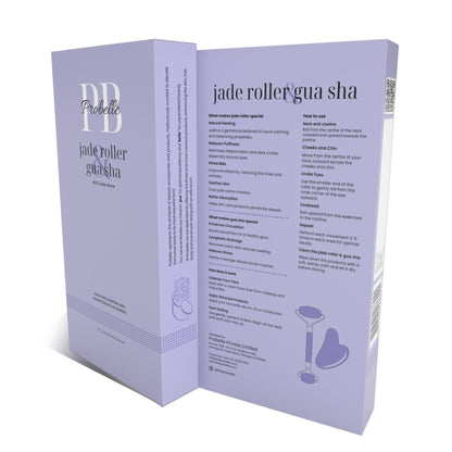 Probelle Jade Roller & Gua Sha Set